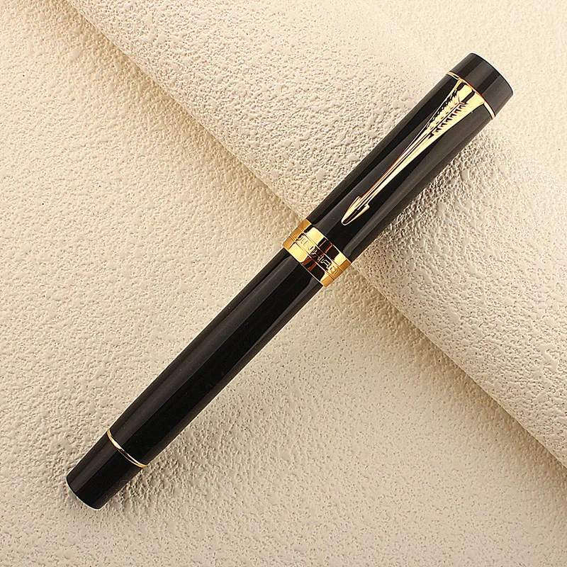 Jinhao 100 Fountain Pen Calligraphy Black 35MM Nib Golden Pen Business Office School Supplies Ink Pens