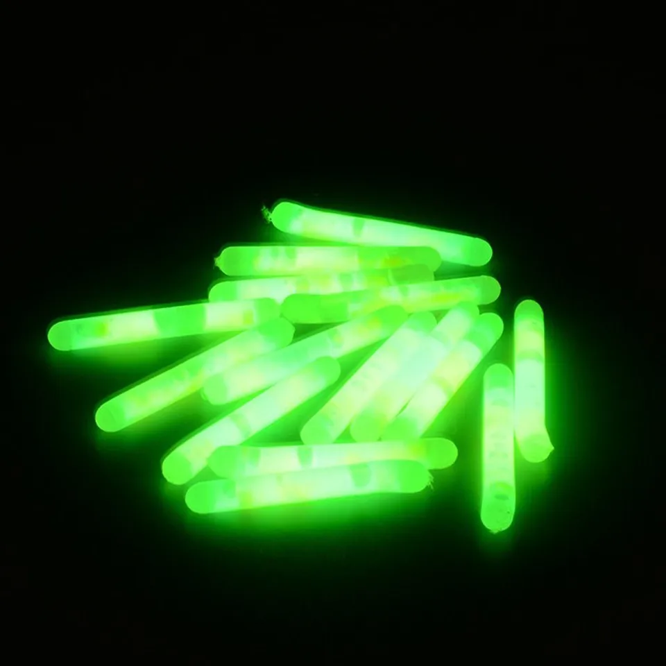 500pcs Chemical Luminous Glow light Stick Night Fishing Float sticks Lights in Green Color fishing accessories 00075