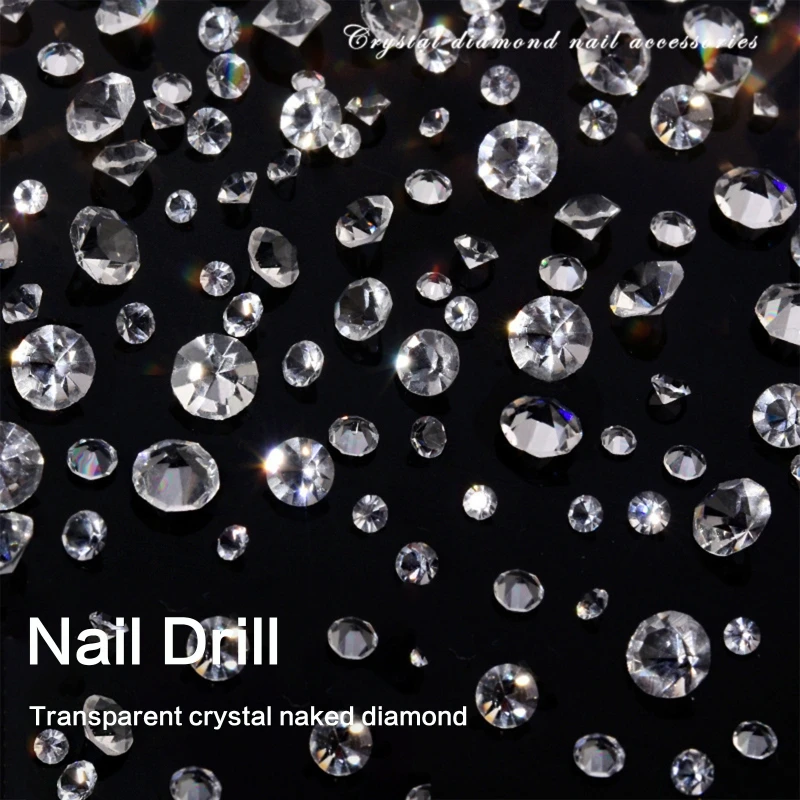 Mix Size Crystals 3D Art Rhinestones Pointed Back Stones for Nails Decoration Makeup Clothes Shoes