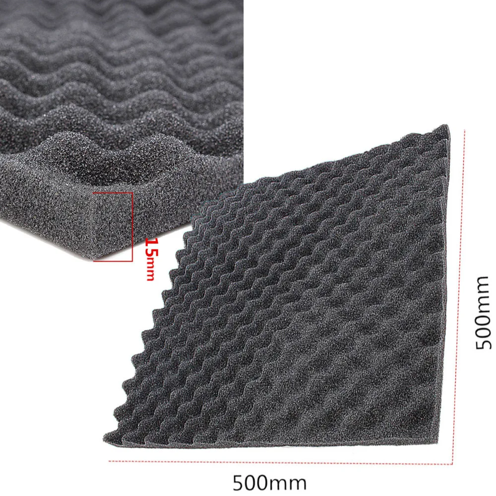 1pcs 30x30/50x50cm Studio Acoustic Soundproof Foam Panels Soundproofing Protective Insulation Absorption Treatment Wall Panels