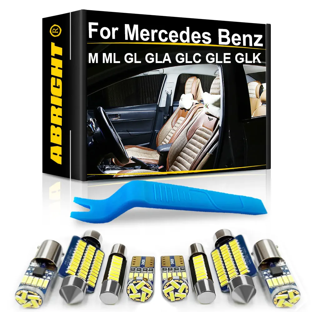 Samochodowe oświetlenie wewnętrzne LED Canbus do Mercedes Benz M ML GL GLA GLC GLE GLK Class W163 W164 W166 X164 X166 X204 X156 X253
