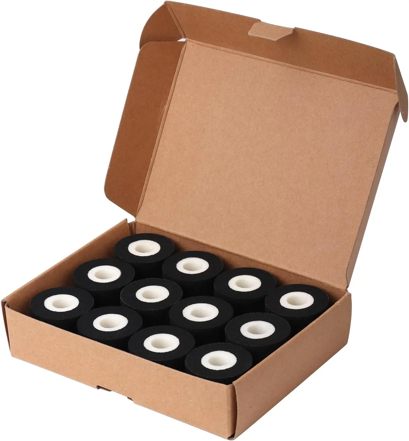 Твердые чернила в рулоне, кодировщик горячего штампа для 380, машина для запечатывания кодирования, 24 шт., черные адресные этикетки 36x16 мм, высокое качество, прочный