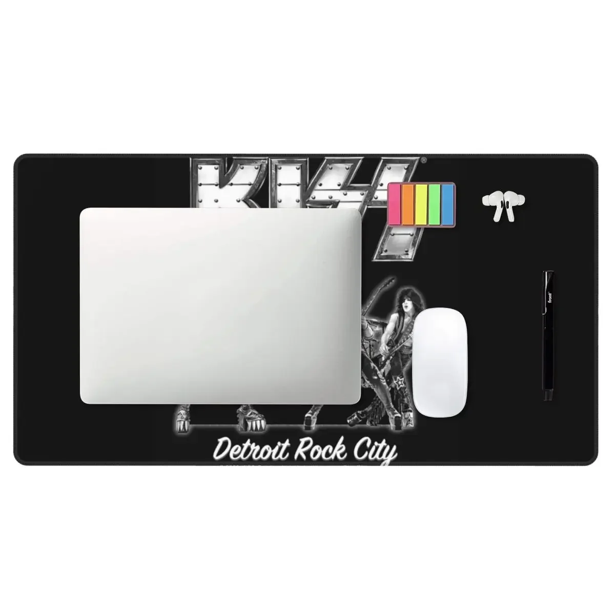 Large Mouse Pad Kiss Rock Band Retor Gamer PC Laptop Mats Keyboard Carpet Computer Gaming Office Accessories Desk Mat
