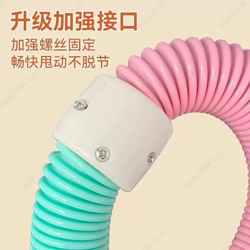 Soft Spring Weighted Hula Hoop, Flexible Tube Fitness Hoop for Adult Daily Body Workout, Waist‑Friendly Exercise Tool