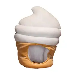 Ice Cream Hat Cosplay Novelty Headdress Gift Cartoon Photo Props Selfie Hat Cap for Dress up Party Performance Carnival Birthday