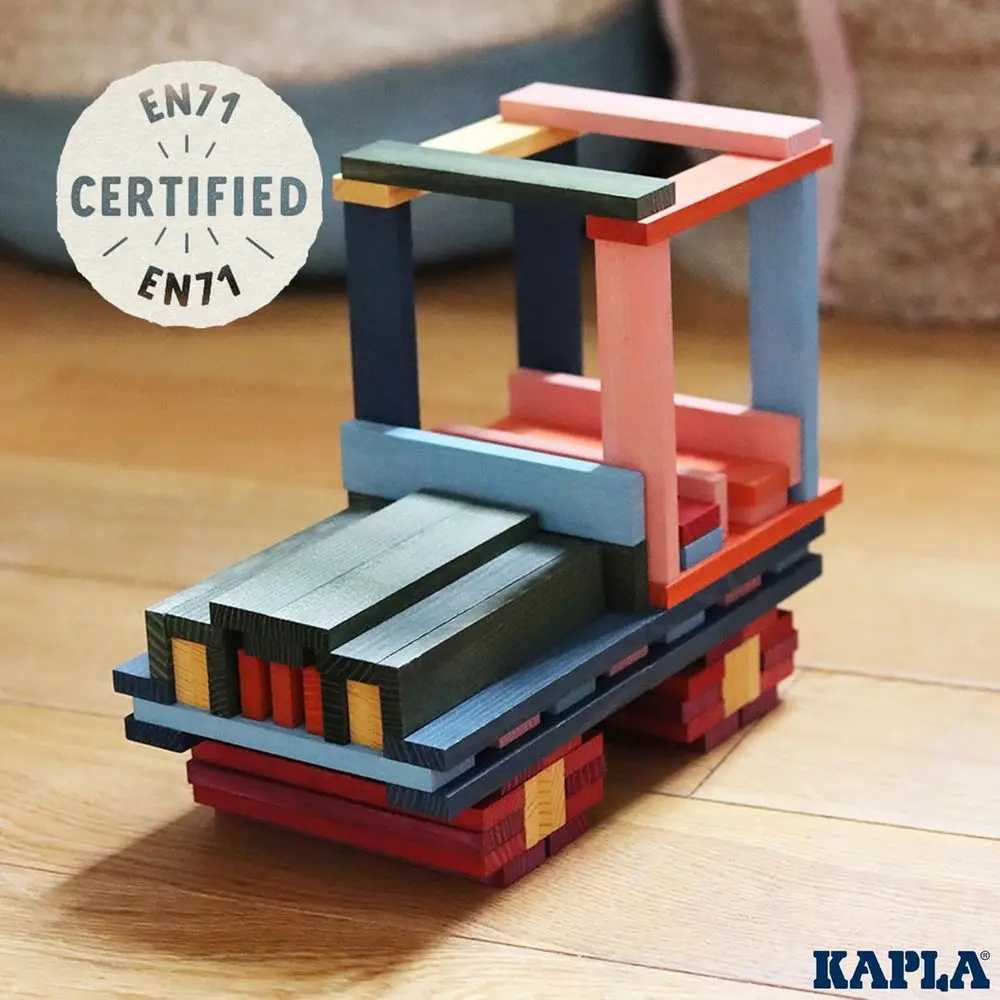Juego de bloques de construcción de madera de 100 colores: kit de construcción KAPLA Octocolor