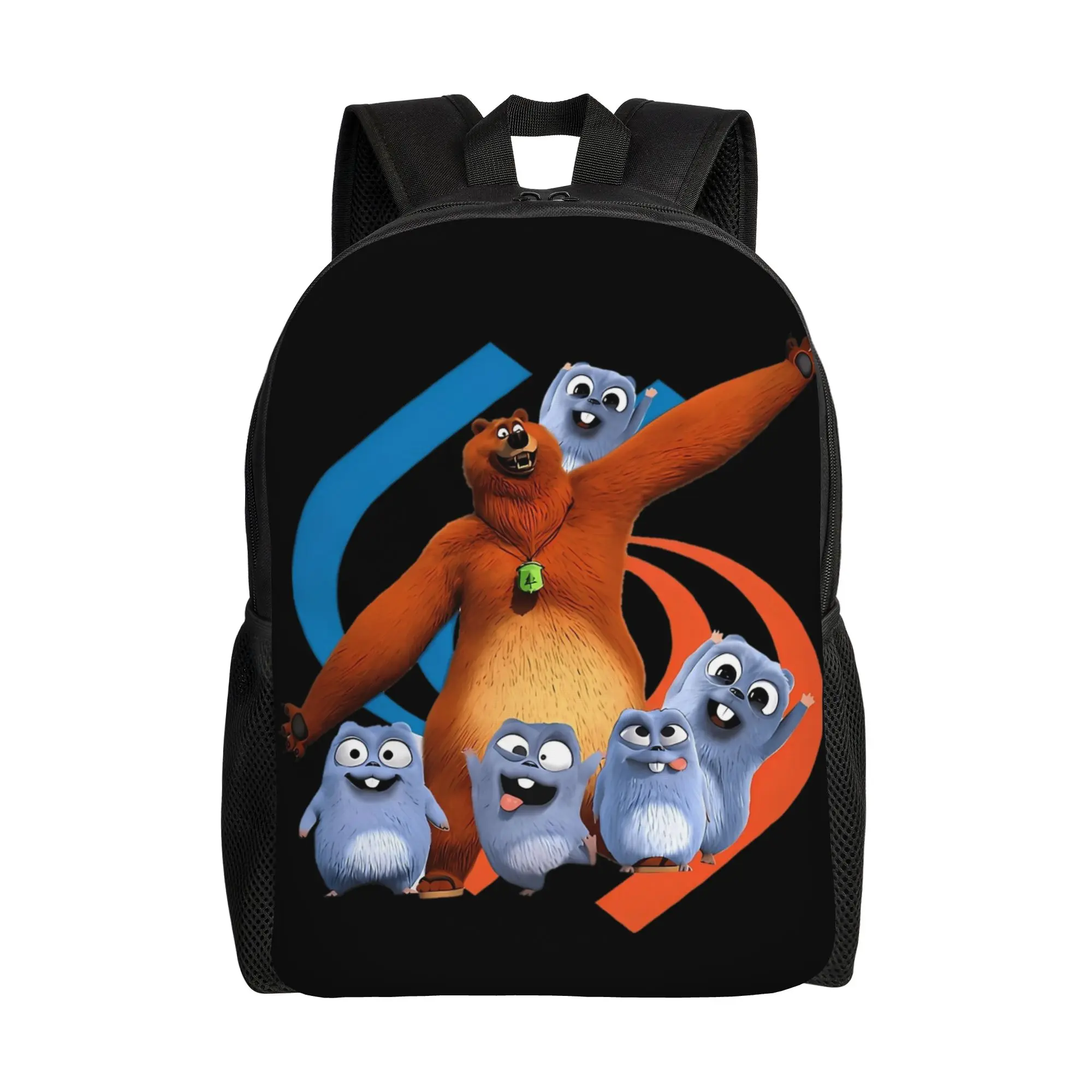 

Классический рюкзак Bear Lemmings and Grizzy, подарочный, для старшей школы, для походов, путешествий, мультяшный, для мужчин и женщин, студенческая сумка через плечо