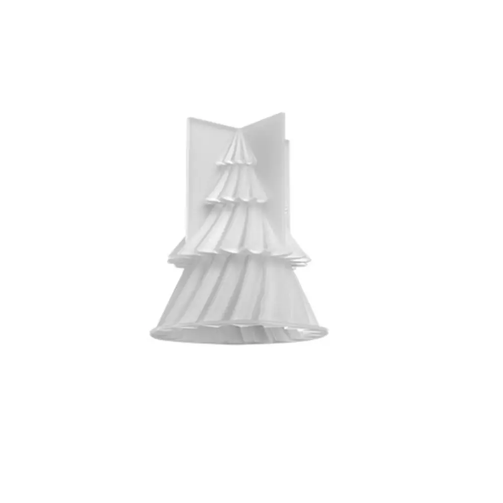 Creative Diagonal Striped Christmas Tree Candle Mold Soft Silicone Soap Mould Conical Shaped DIY