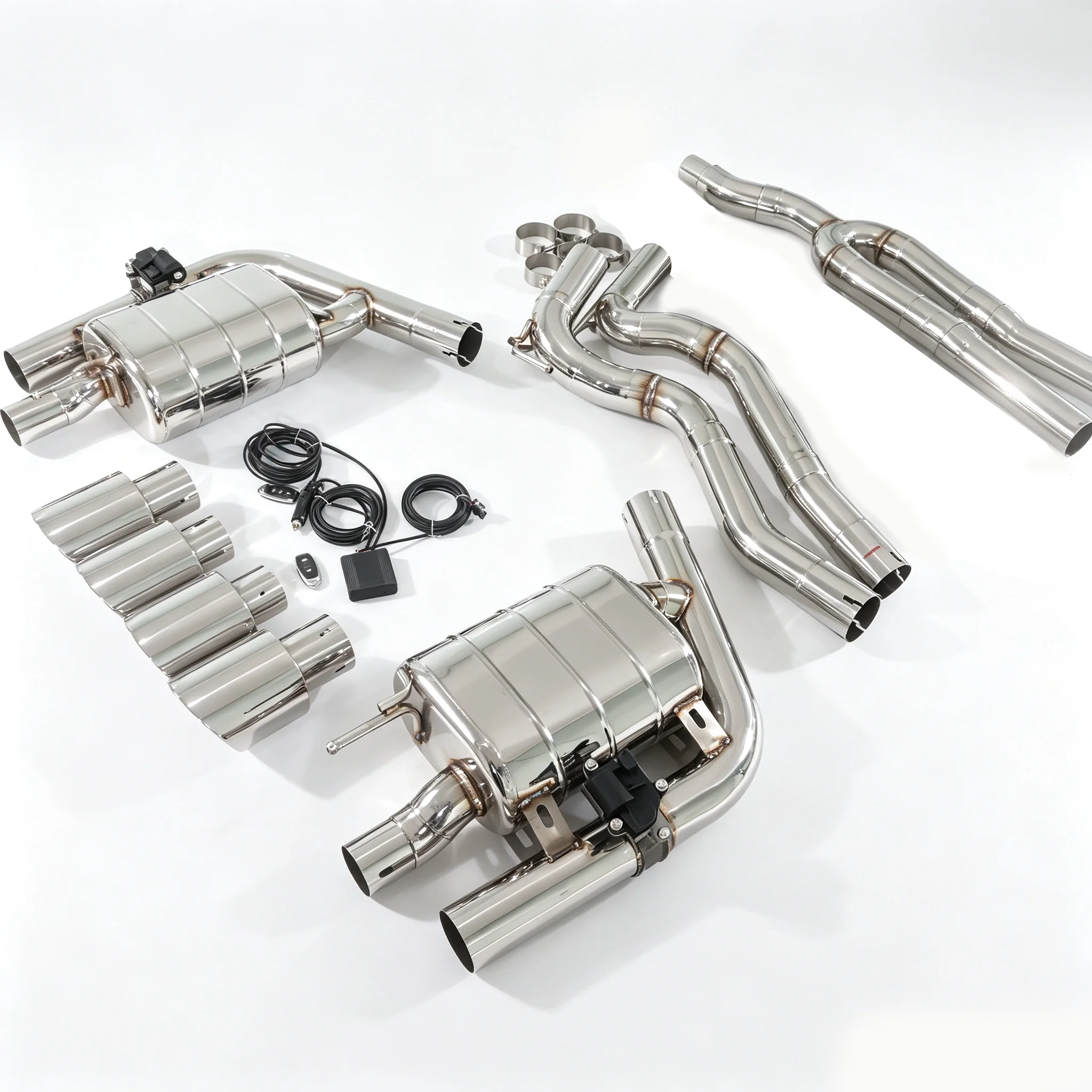 Catback Valvetronic Muffler For 2024-2026 Ford Mustang MK7 S650 2.3T EcoBoost High-Performance Stainless Steel Exhaust Pipe