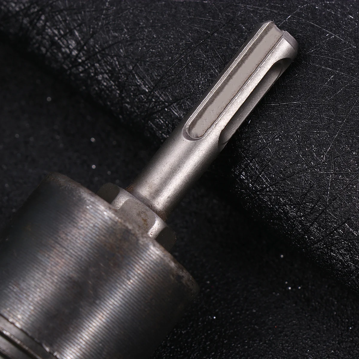 

Wood Chopping Tool 38mm Electric Drill Bits High Hardness Durable Anti-Skid Groove Design Fast Efficient Splitting Black Round