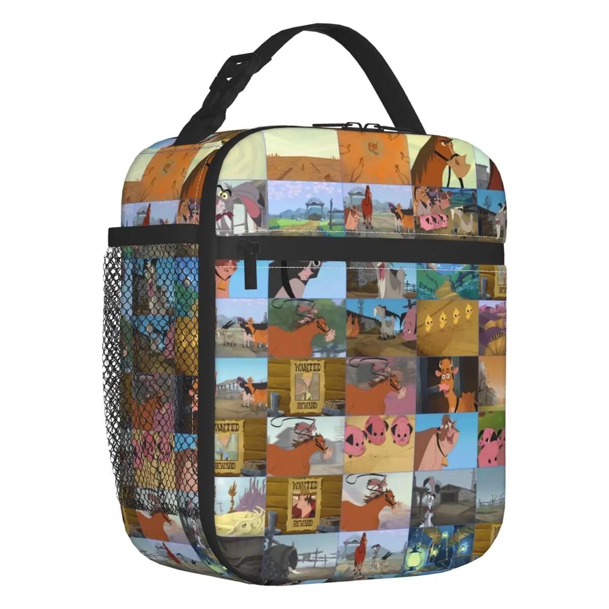 الكلاسيكية المنزل على المدى أنيمي صناديق الغداء القابلة لإعادة الاستخدام النساء أنيمي الكرتون برودة الغذاء الحراري معزول حقيبة الغداء أطفال المدرسة