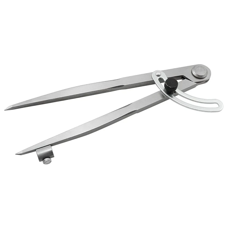 Brújula de 8 pulgadas, herramienta de trazado divisor de ala de precisión de 200Mm con portalápices para geometría, madera, Metal y cuero, 3 uds.