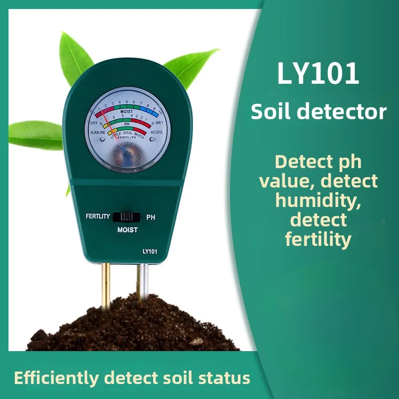 

Soil Moisture Meter NutrientphSoil pH Tester Meter Detector Three-in-One Moisture Meter