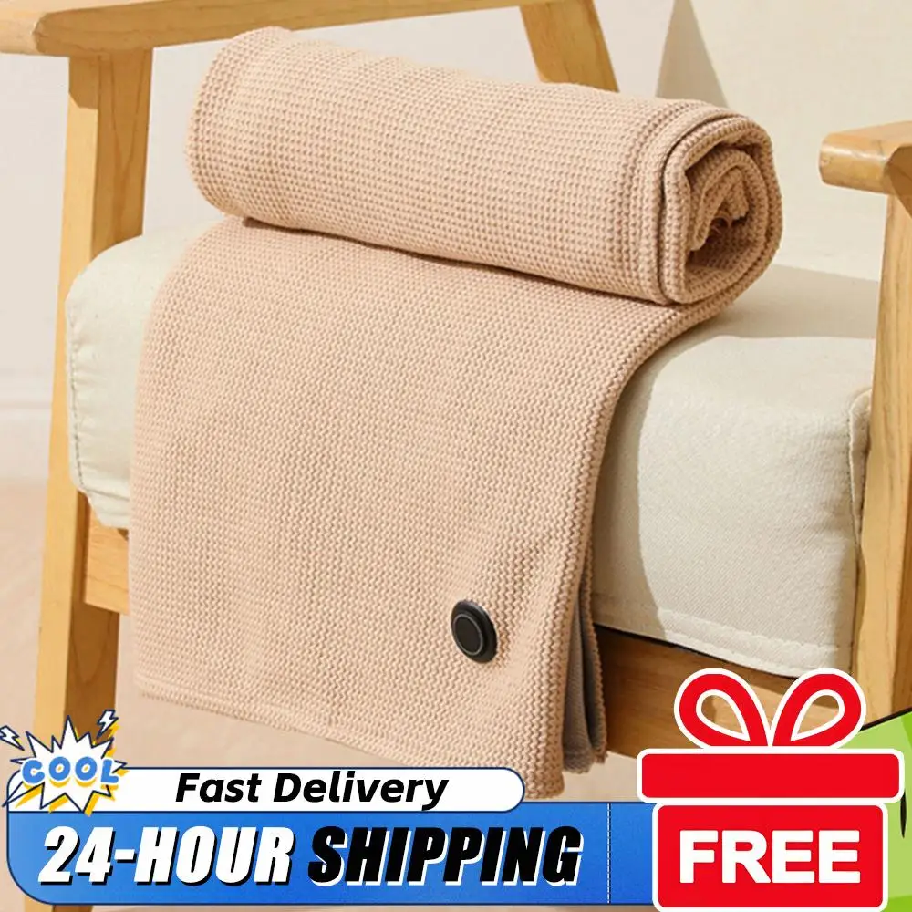 

3 Levels Temperature USB Electric Heated Blanket Wearable Heated Blanket Washable Warmer Blanket Shawl Portable Warmer Blanket