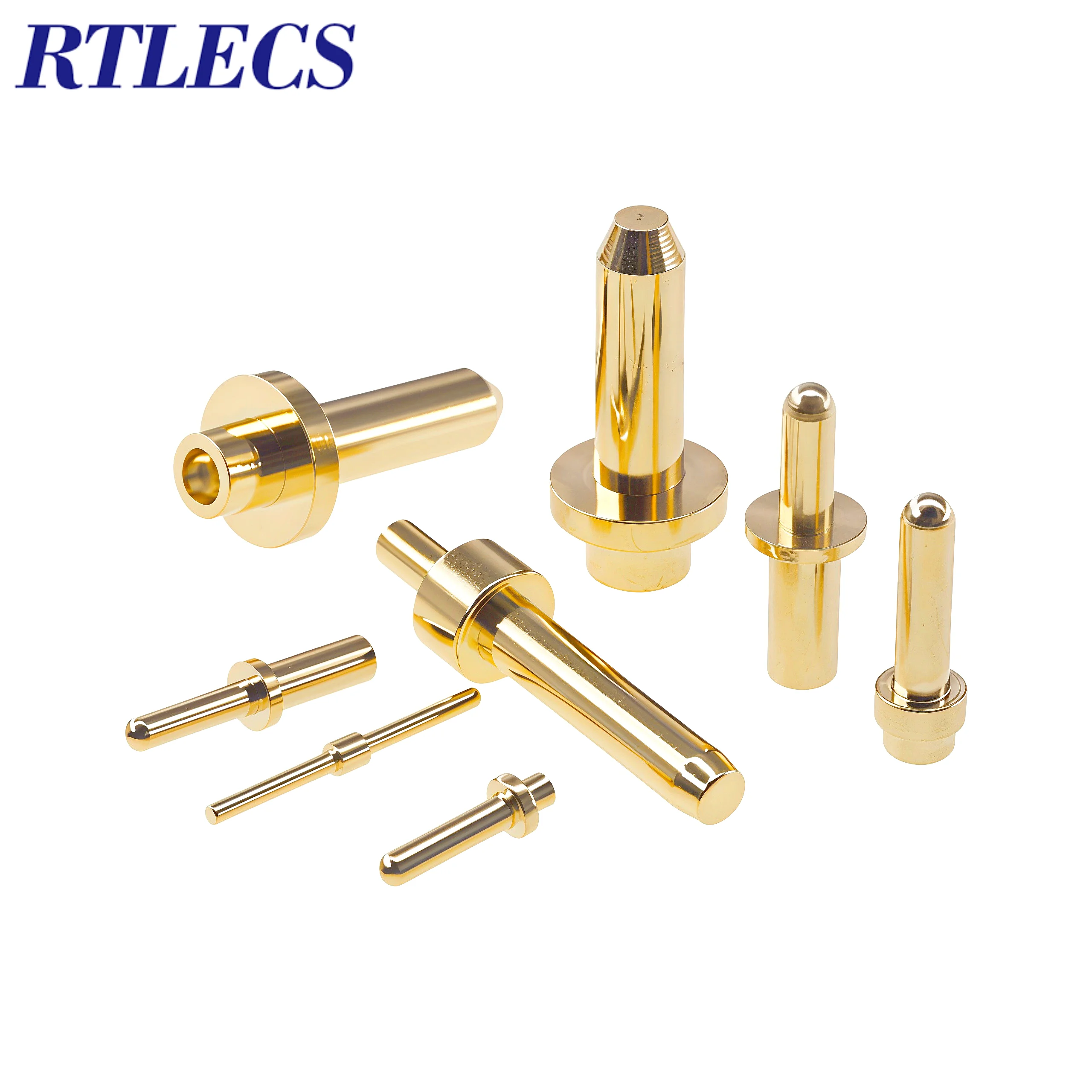 Machined Brass Circuit Plug PCB Pins 0.5-5mm Press-Fit Tip CNC Plated Gold 1u Connector Needle for Solid Electronic Components