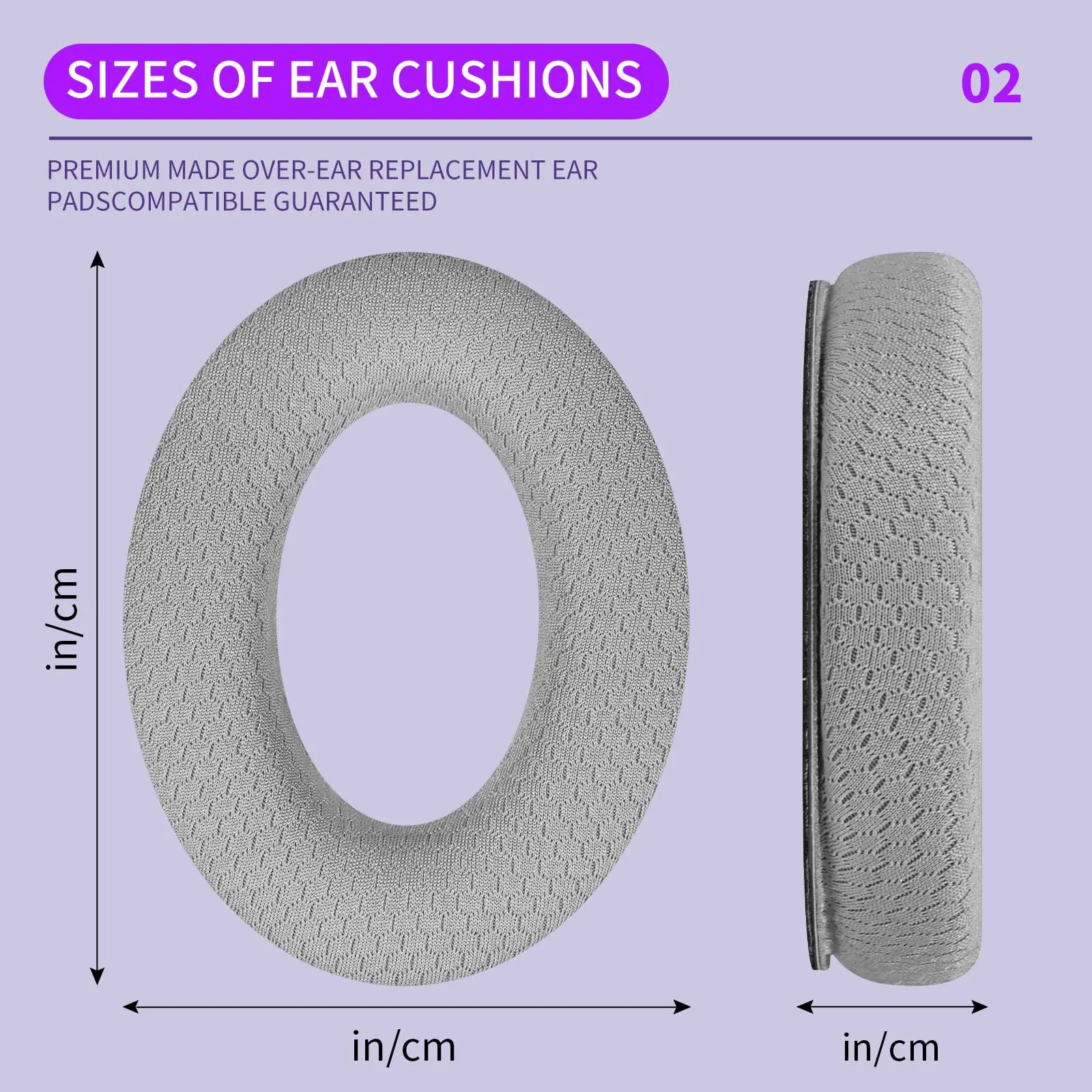 Fabric Replacement Earpads Cushions for Bose QuietComfort 35/35 ii/25/Qc2/Qc15/Ae2/Ae2i/Ae2w/SoundTrue Headset