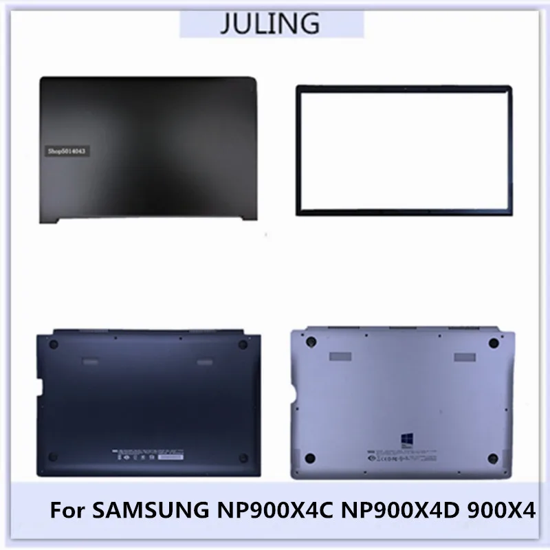 New Black Laptop LCD back cover(90%New)/LCD Front Bezel/Bottom case For SAMSUNG NP900X4C NP900X4D 900X4 Series