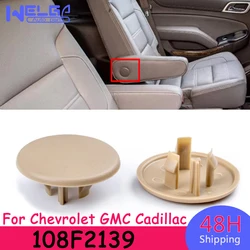 2Pcs Car Armrest Rest Cover For Chevrolet Tahoe For GMC Yukon For Cadillac 108F2139 15279689 Rear Arm Rest Cap Interior Moulding