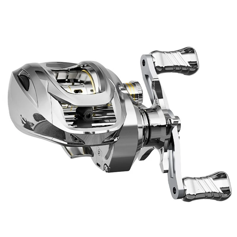 Far cast anti-fried line fishing wheel, with unloading alarm fish wheel metal