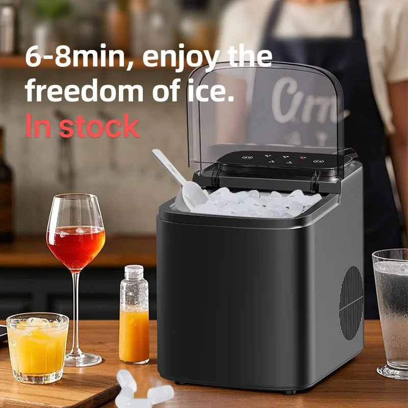 Mini Household Ice Maker Portable Automatic Ice Cube Machine For Iced Coffee Home Daily Use