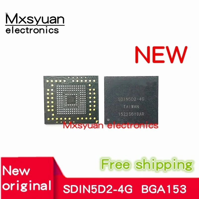 2PCS~10PCS/LOT SDIN5D2-4G SD5D14A-4G SD5DH24A-4G SDIN8DE2-4G BGA153 EMMC New memory