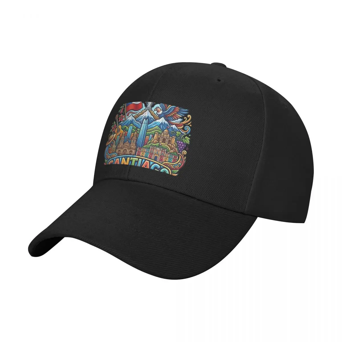 Fashion SANTIAGO CHILE baseball cap Collegiate Style Sun Visor