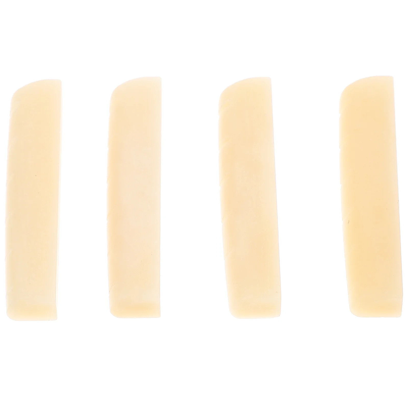 

4Pcs Folk Guitar Bridge Guitar Saddle Replacement Parts String Instrument Bridge Improve Sound String Instrument Parts