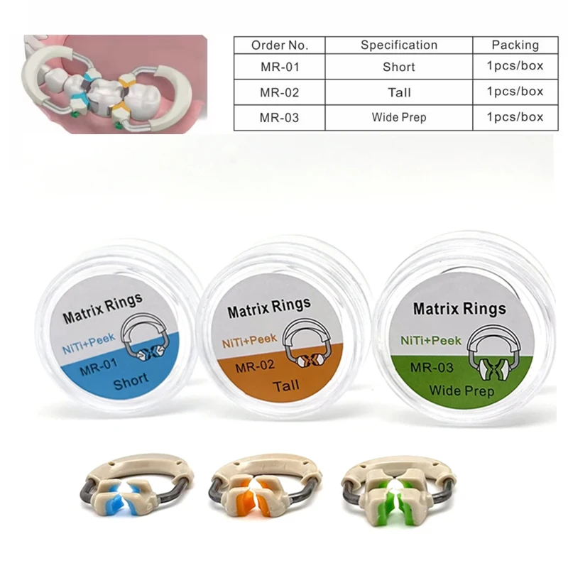 

Dental Sectional Matrix System Matrix Bands Clip Rings Dentistry Tools Tooth Restoration Dental Instruments