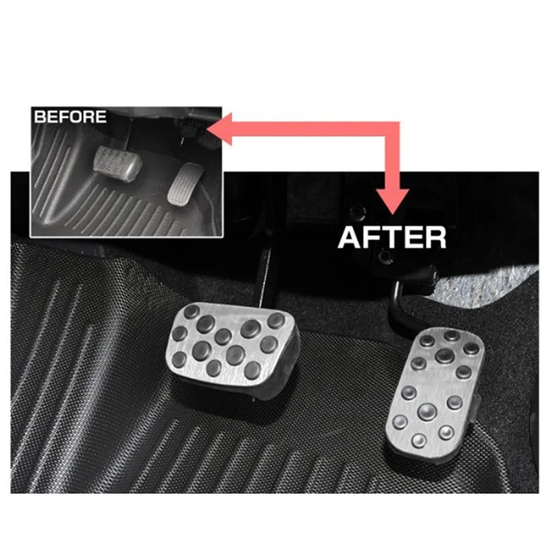 

Aluminum Alloy Car Foot Pedal Pads Accelerator Gas Brake Pedal Cover For Toyota Land Cruiser 250 Prado LC250 2024