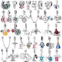 Charm Necklace Real 925 Sterling Silver Moments Firefly O Pendant Charm Fit Original Charm Necklaces Bracelet Jewelry