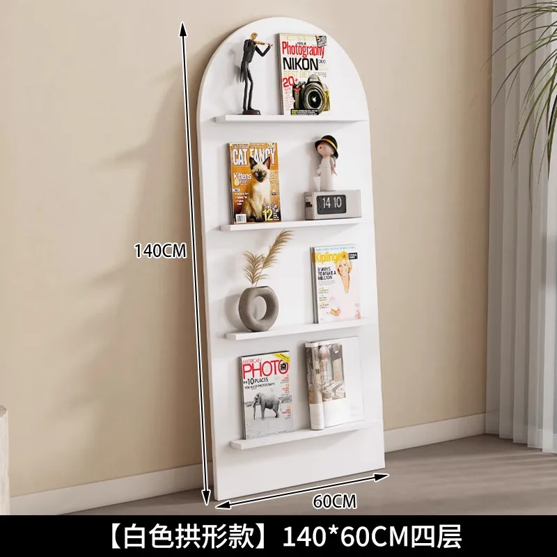 Medieval Arched Magazine Floor Storage Multi-layered Magazine Nordic Picture Book Racks Office Furniture Das Magazin ZY40ZZJ