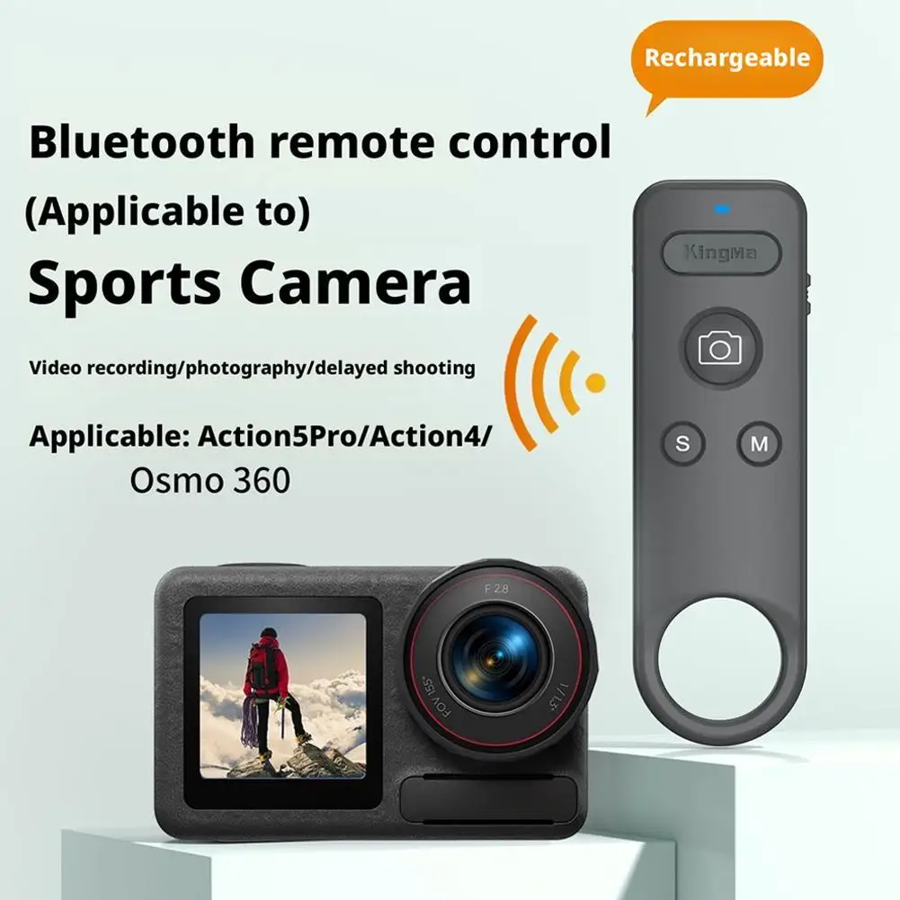 

Беспроводной пульт дистанционного управления Bluetooth для DJI Action 4 5 6, многофункциональный контроллер для беспроводной съемки, аксессуары для спортивных камер