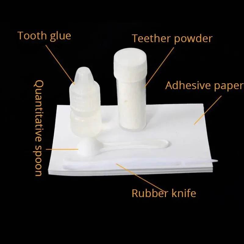 1/2/3/4 قطعة هالوين الديكور مصاص دماء الأسنان الأنياب أطقم الأسنان الدعائم هالوين تأثيري الدعائم الأنياب كاذبة مع الغراء الصلبة هالوين #3
