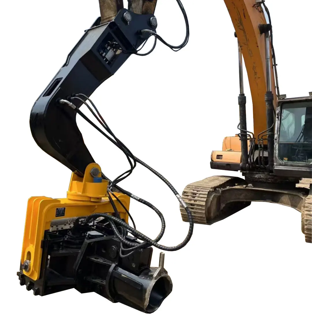 

Excavator to Photovoltaic Pile Driver Solar Photovoltaic Pile High Frequency Vibration Hammer Steel Plate Cement Pile