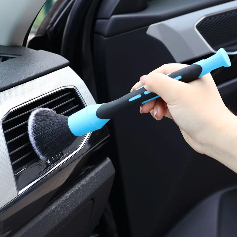 Car Brushes Car Detailing Brush Set Long Soft Bristle for Auto Cleaning Detailing Brushes Dashboard Air Outlet Wheel Brush