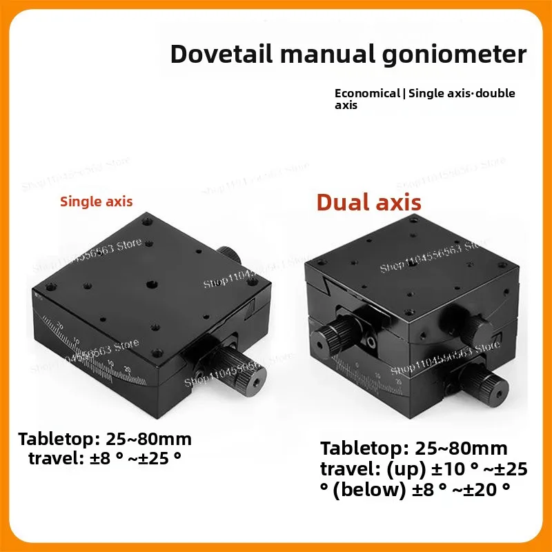 X-Axis Tilt Angle Stage Manual Fine-Tuning Platform XY Angle Stage Goniometer GFG60 GFWG40
