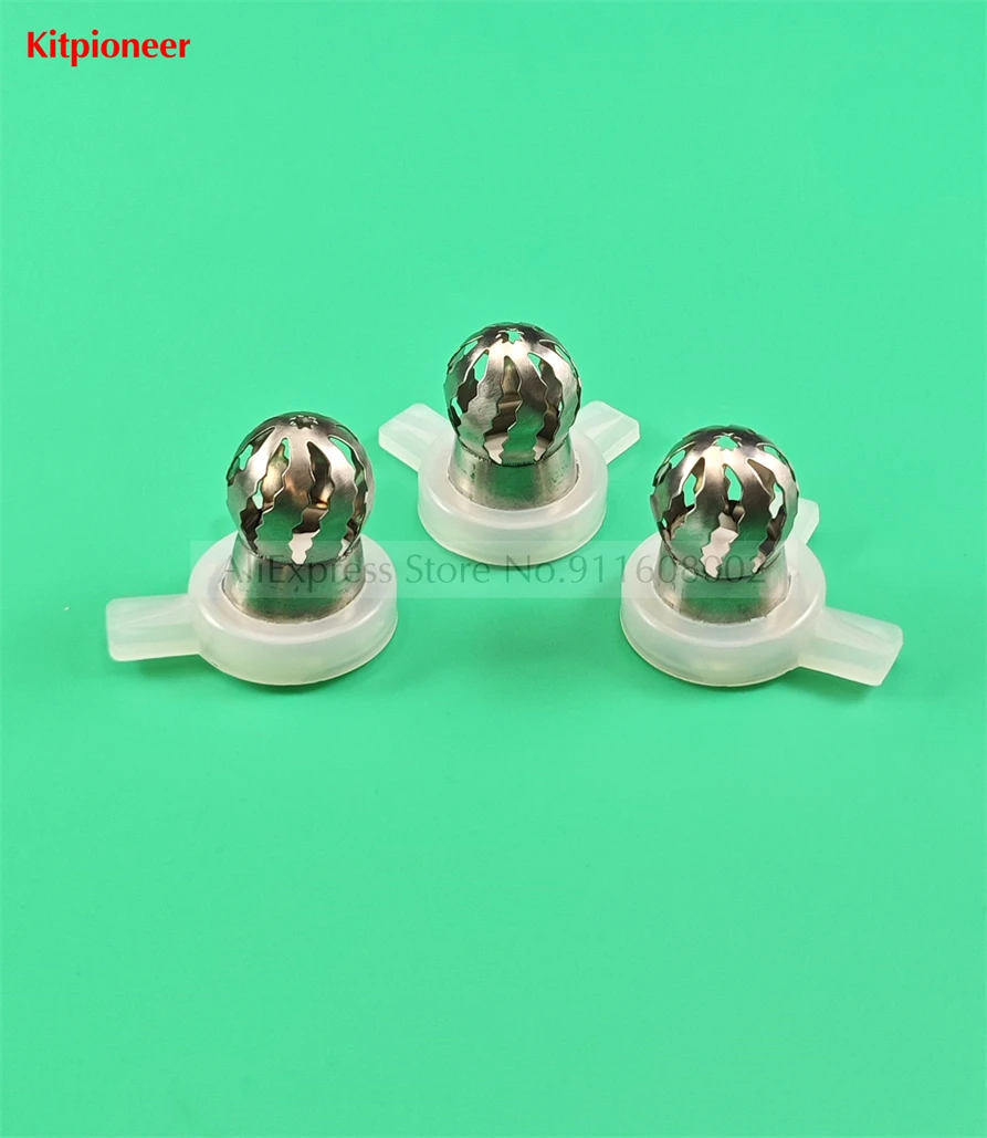 3 Styling Caps Components Wavy Flower Mould Nozzle Caps Fittings Ice Cream Makers Accessories For MK Soft Serve Machines 29mm