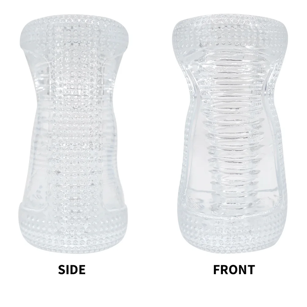 Male Masturbator Transparent Jelly Artificial Vaginal Real Pussy for Men Penis Exerciser Cock Enlarger Suck Sex Toys Erotic view 5