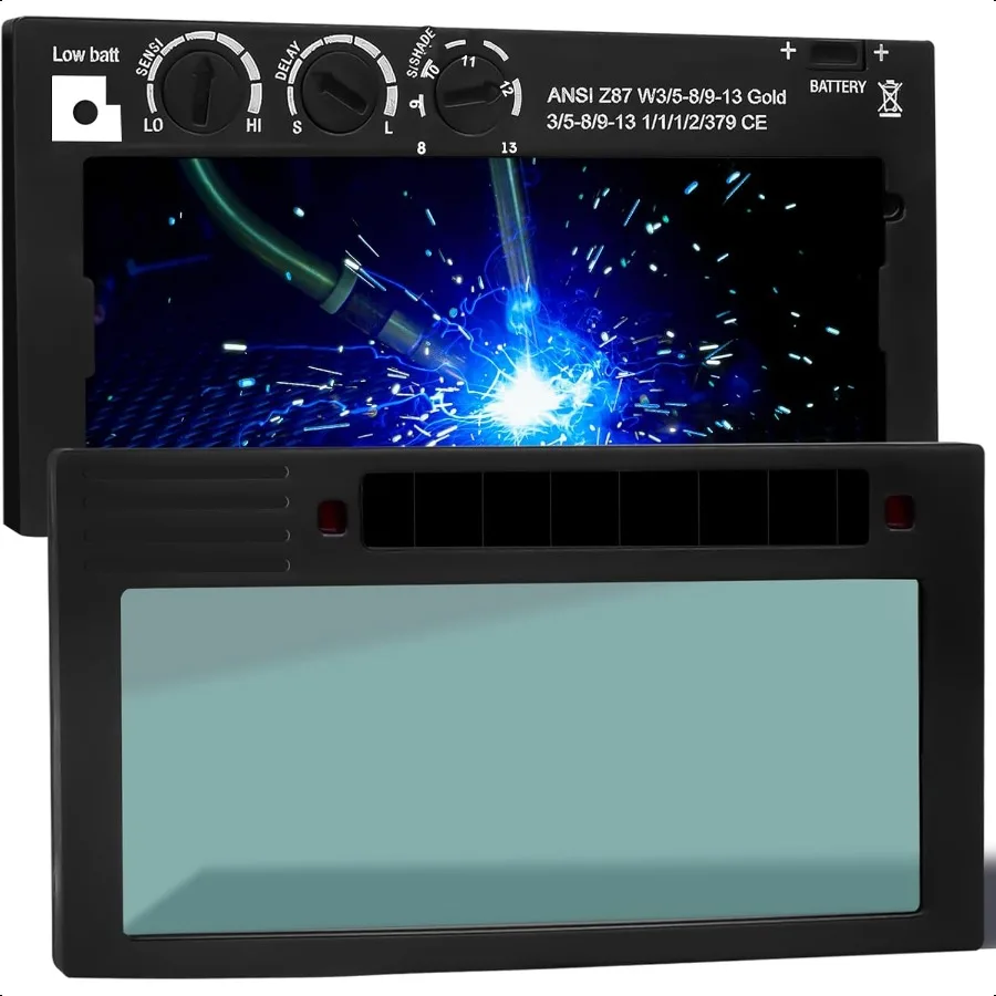 

Сварочная линза 2x4 с автоматическим затемнением и регулируемым оттенком 813 2x4 1 4 HD, сменная сварочная линза для блинных трубопроводников, сварочные вытяжки