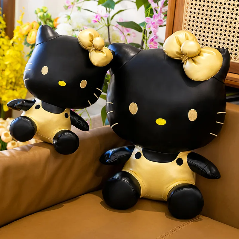 30/45 см Sanrio Black Skin Kt Cat плюшевая игрушка Hello Kitty плюшевая игрушка мультфильм чучело животных праздничное украшение орнамент