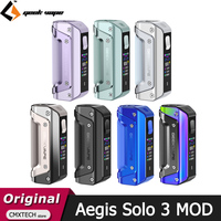 Original GeekVape Aegis Solo 3 Mod 100W Electronic Cigarette Aegis Solo III Box MOD Vape Support Z Sub Ohm Tank/18650 Battery