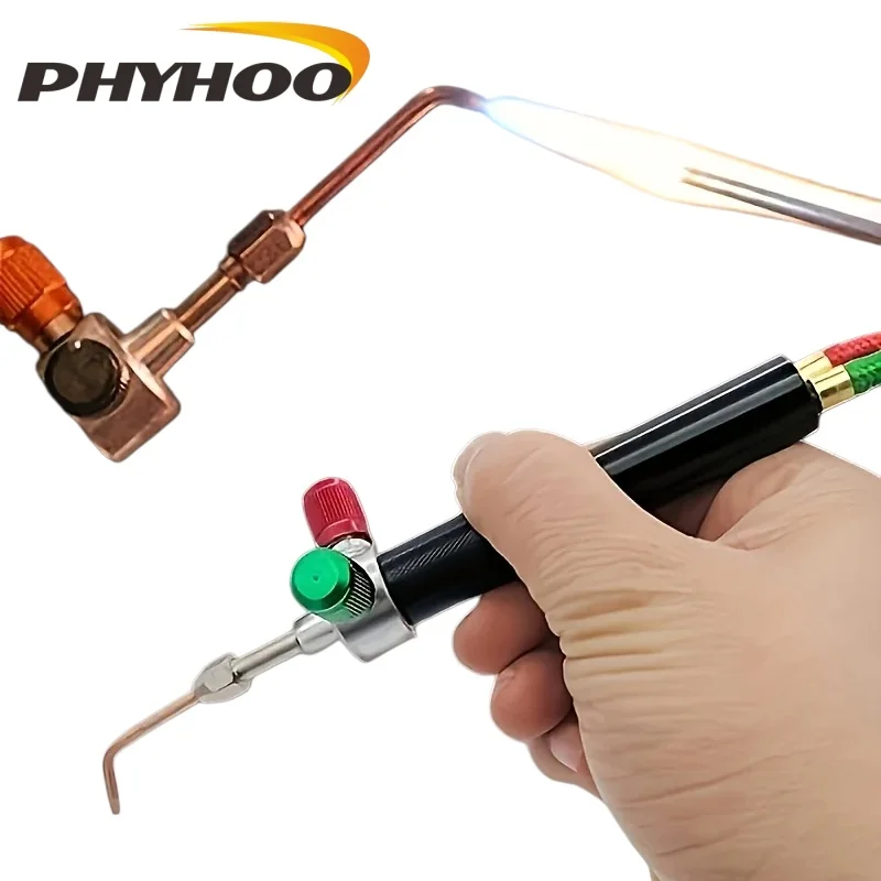 Jewelry Welding Torch Kit for Jewelry Processing Equipment with 5 Tips Durable Metal Oxygen Torch Flame Processing Tool