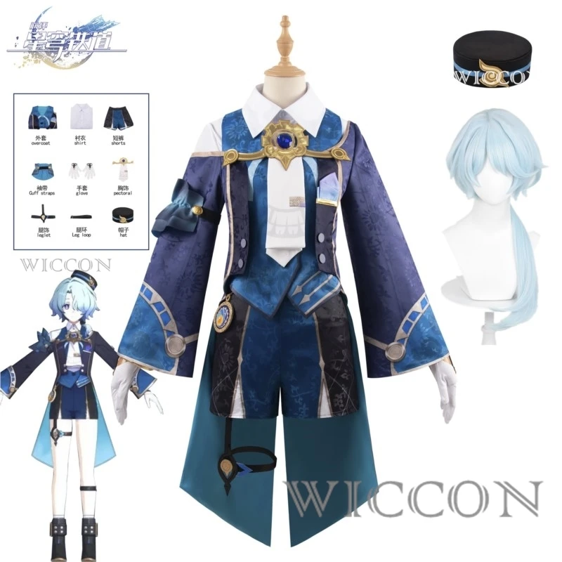 New Game Honkai: Star Rail Misha Cosplay Costume Women Girls Shota Comic-con Party Suit Misha Suit Wig Role Play Clothing