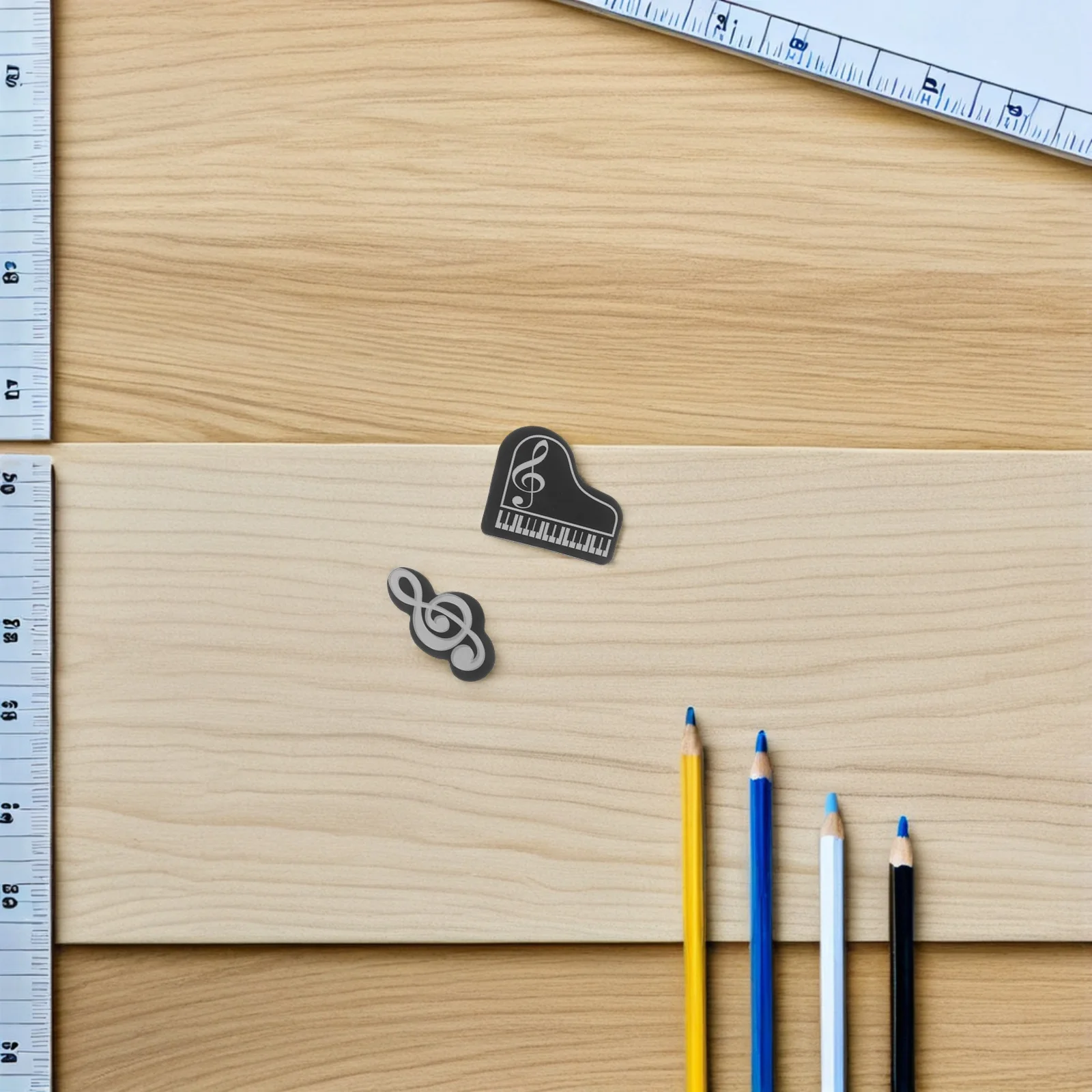 

40Pcs Piano and Music Note Erasers for and Students Classic Colors Compact Lightweight Good for School Home