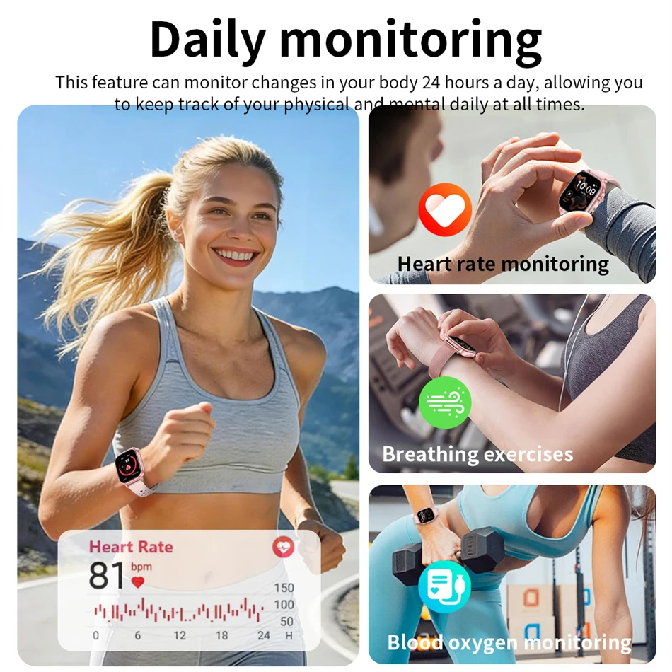 Neue Langlebige 1400mAh Batterie Smartwatch für Männer IP68 Wasserdicht LED-Taschenlampe 2,01" HD Bluetooth-Anruf Sport-Smartwatch für Frauen 2026 – Detail 10