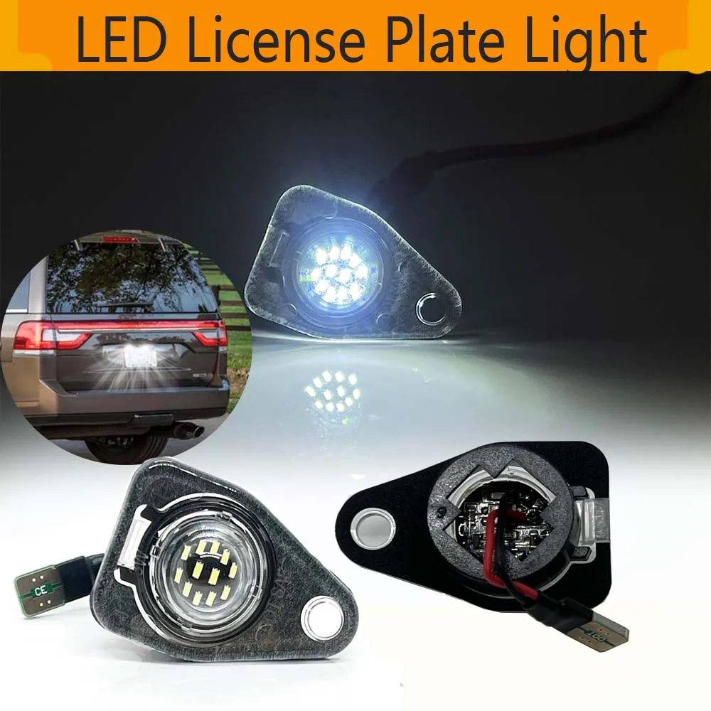 Luces LED blancas para matrícula Canbus para Ford Expedition Freestar Freestyle Taurus X Lincoln Aviator