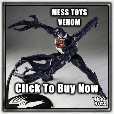 

NUEVO Mess Toys Venom Deadly Neighbor Spider-Man Symbiote Black Suit Messtoys Spider-Man Action Figure Model Toy