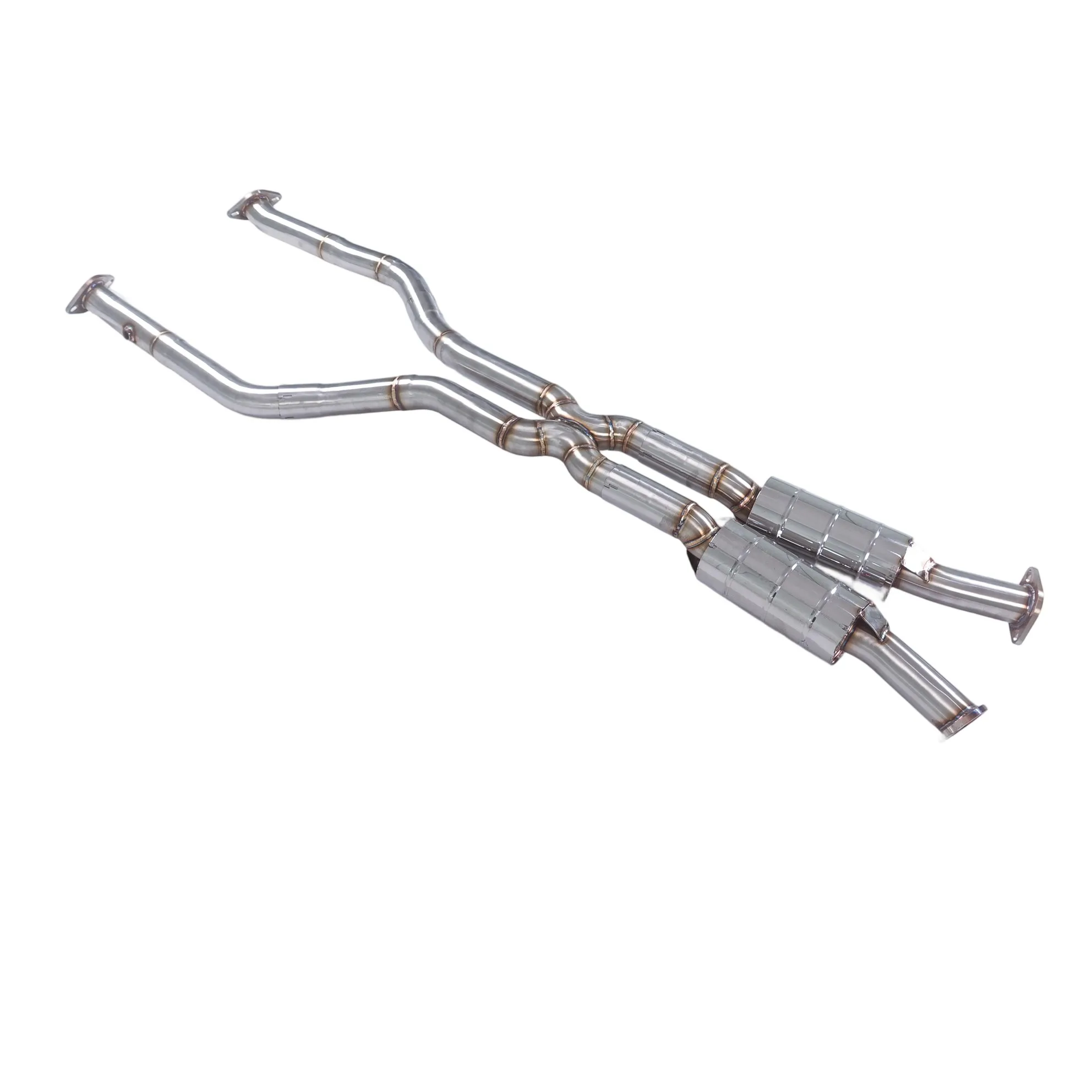 Suitable for Lexus IS500 5.0L stainless steel exhaust pipes,Performance Equal length Mid pipes, with Dual Resonator