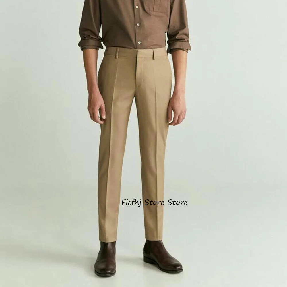 

Business Casual Trouser for Man Trousers Men's Pants Straight-leg Loose-fitting Polyester Work Tailoring Classic Clothing