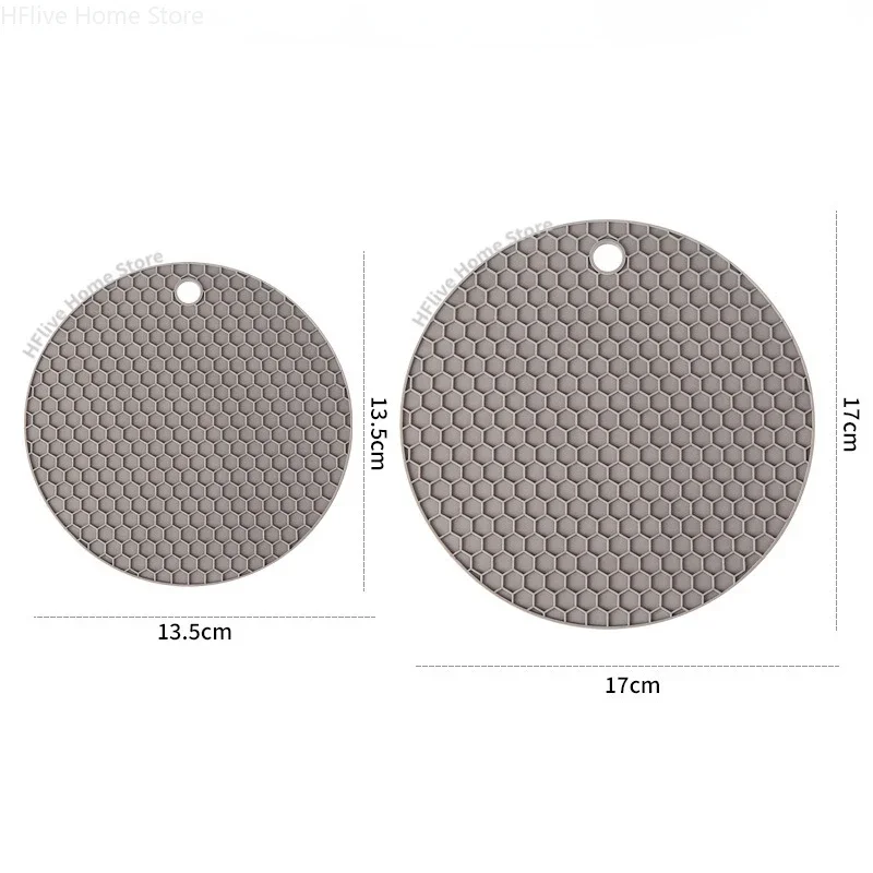 متعددة الوظائف المطبخ أدوات مائدة من السيليكون حصيرة مستديرة عدم الانزلاق مقاومة للحرارة فنجان القهوة الوقايات وعاء حامل مفرش طاولة أدوات #6